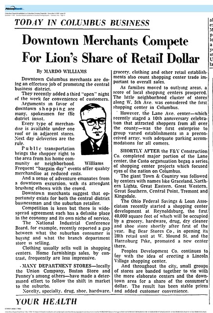 The First of the Suburban Shopping Centers with a Movie Theater (1958) 10th Anniversary