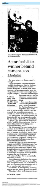 Denzel Washington--Number Eight Box Office Star (2002)