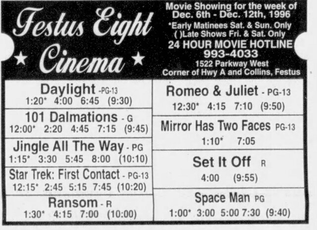 Grand Opening as 8 screen s 12/6/98