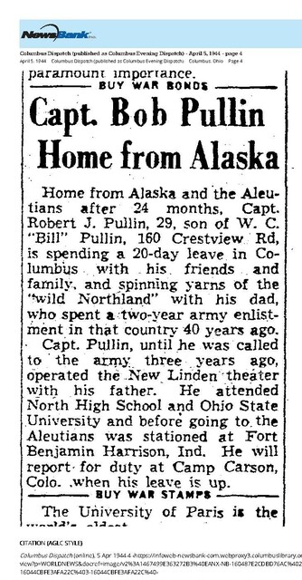 Theater Showman and More (1944): Robert J. Pullin