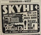 Chicago Sun Times Newspaper ad from Nov. 28, 1963, showing what was playing at the Sky-Hi Drive-In.