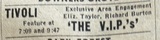 Chicago Sun Times Newspaper ad from Nov. 28, 1963, showing what was playing at the Tivoli Theatre