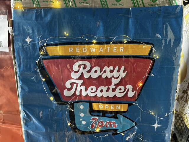 Redwater Roxy Theatre Signage