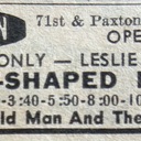 Chicago Sun Times Newspaper ad from Nov. 28, 1963 showing what was playing at the Hamilton Theatre