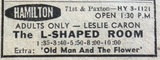 Chicago Sun Times Newspaper ad from Nov. 28, 1963 showing what was playing at the Hamilton Theatre