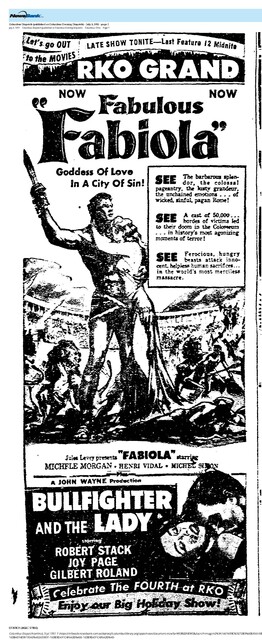 One of the Pioneer Italian Sword and Samdals Movies (1951)