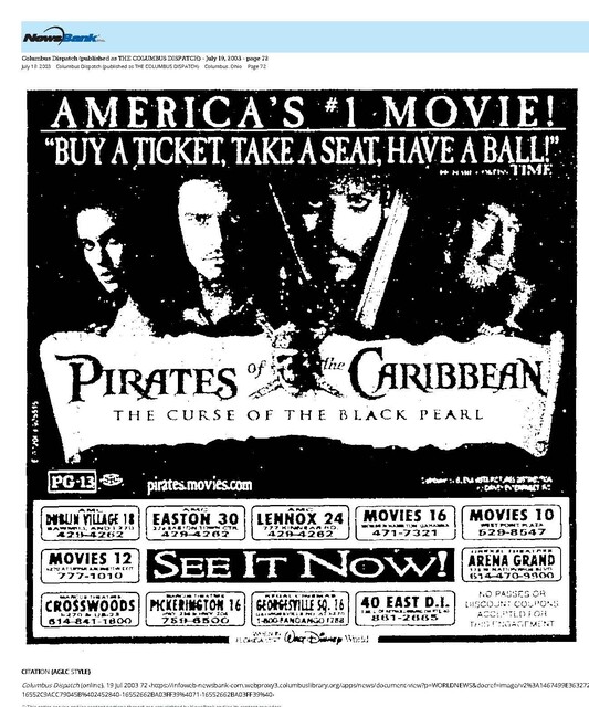 Johnny Depp--Number Six Box Office Star (2003)