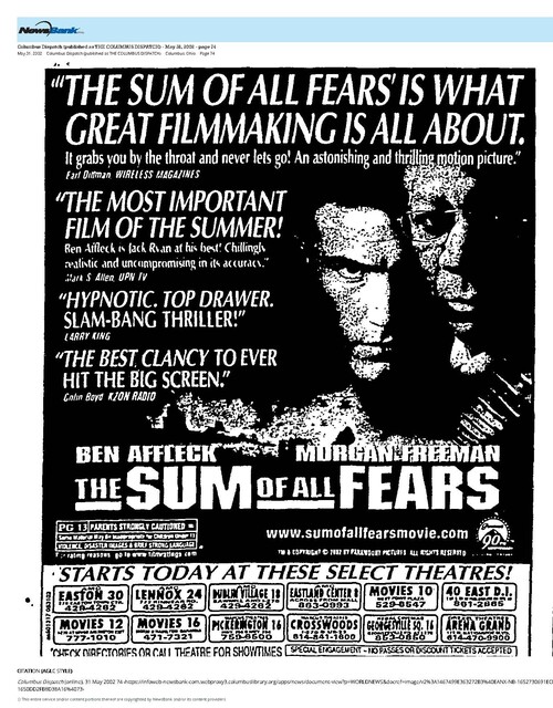 Ben Affleck and Morgan Freeman (2002) / 8 Weeks Run