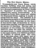 <p>Providence Evening Bulletin, September 20, 1888 Opening. 1 of 6.</p>
              