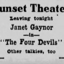 4 Devils at the Sunset Theatre, January 6, 1930