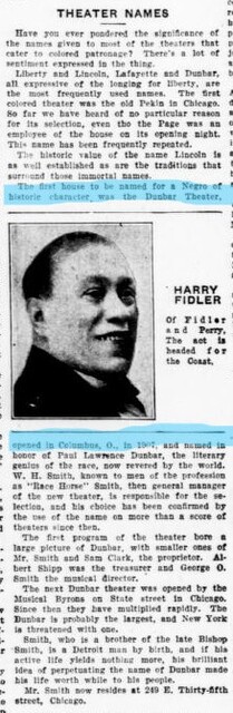 The First Theater to Be Named After A Black Historical Figure (1907)