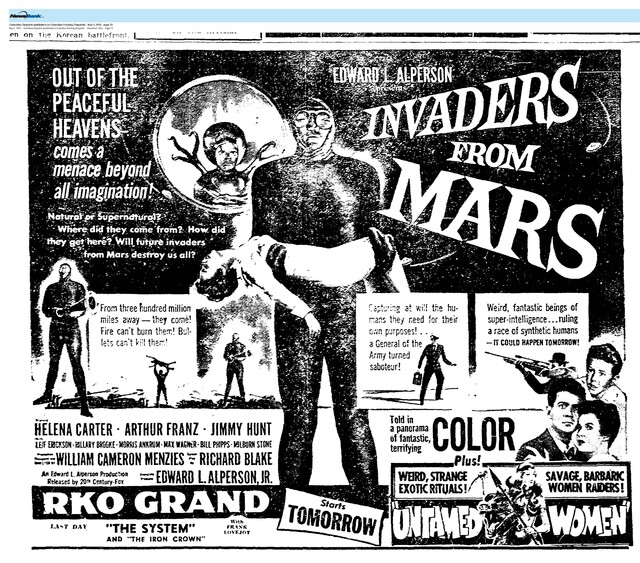 Fifties Sci-Fi (1953)/One of the First Vistors from Outer Space Movies