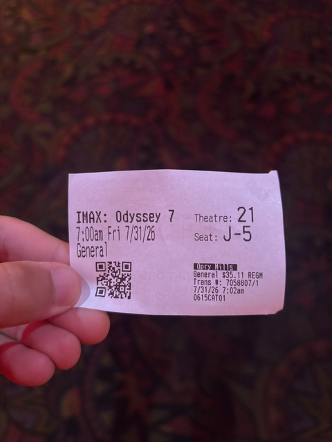 Regal Opry Mills 20 Ticket Stub