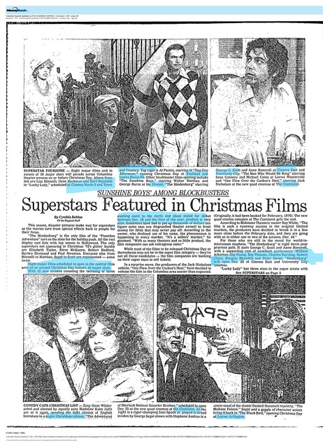 The Most Popular Area in Town for Movies in the 1960s and !970s (1975)  )