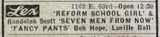 Newspaper ad from the Thursday, Nov. 28, 1963 Chicago Sun Times showing what was playing at the Lexington Theatre