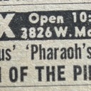 Newspaper ad from the Thursday, Nov. 28, 1963 Chicago Sun Times showing what was playing at the Alex Theatre.
