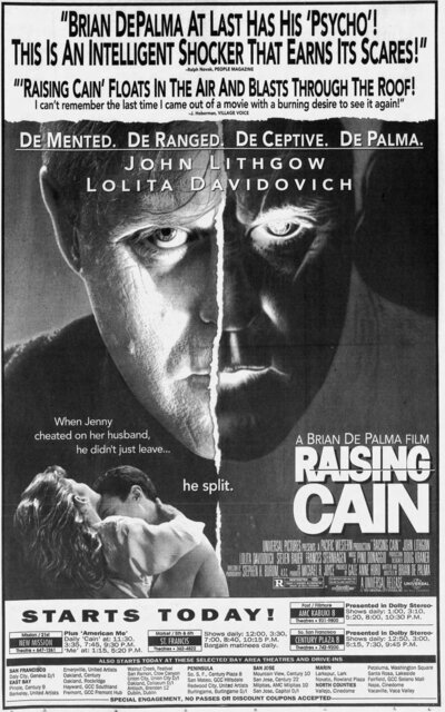 Hayward Southland Cinemas Raising Cain 1992 