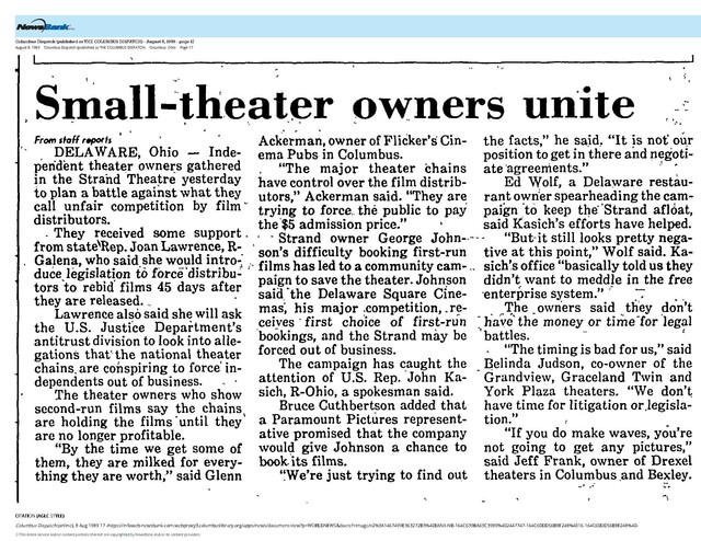 Competing with the Big Theater Chains (1989)