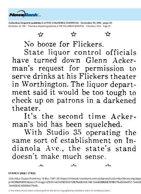 Theater Showman and More (1981): Glenn Ackerman