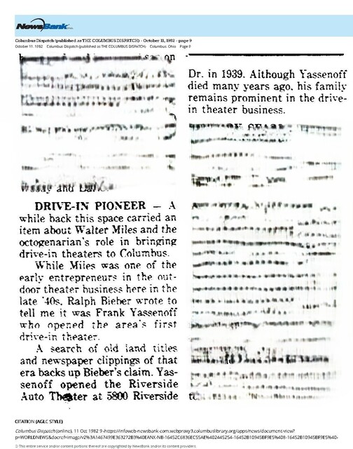 Theater Showman and More (1982): Frank Yassenoff