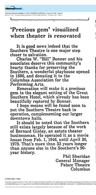 Saving a Movie Palace (1987)