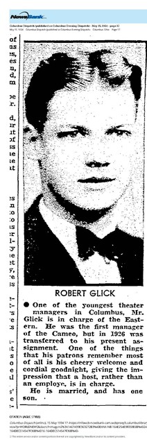 Theater Showman and More (1934): Robert Glick