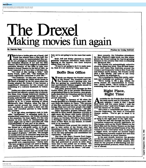 Theater Showman and More (1984):Jeff Frank