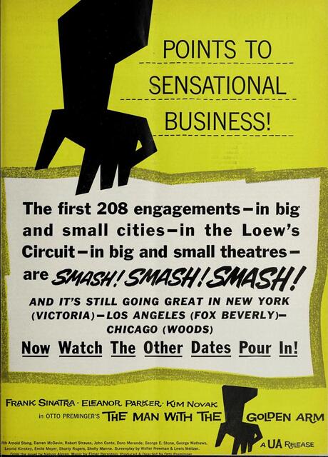 Kim Novak--# 9 Box Office Star & Frank Sinatra--Number Ten Box Office Star (1956)
