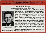 Theater Showman and More: Fred McHam (1960)