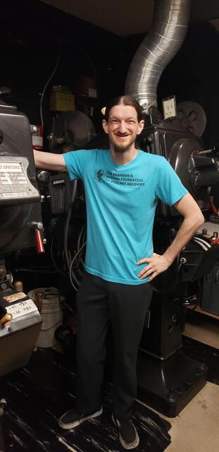 New Head Projectionist Stanford Theatre  'Charlie'