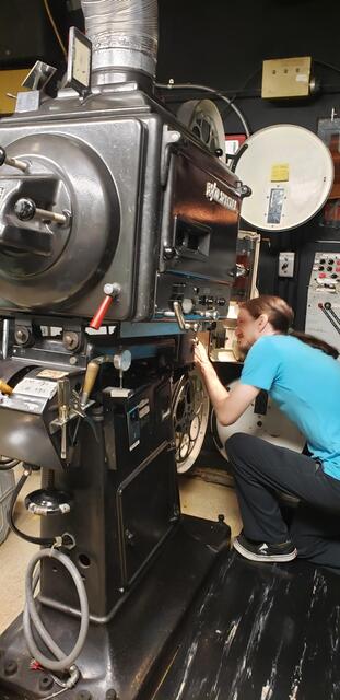 True 35mm/70mm  Film Projectors Stanford Theatre Palo Alto CA 