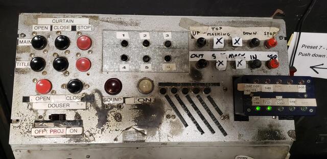 Control Board Projection  Booth  Stanford Theatre 