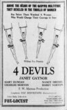 4 Devils at the Fox Locust, 20 January 1929