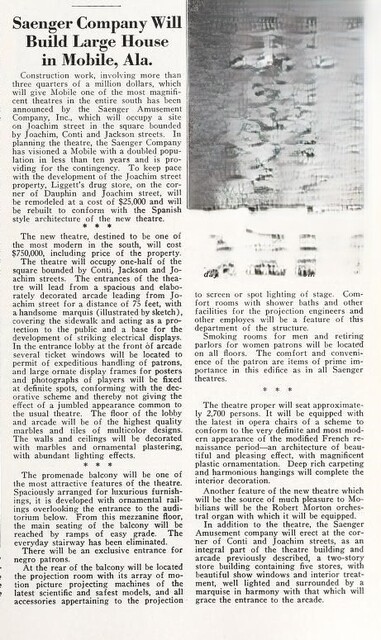 New Theater Plans (1925)