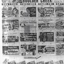 Burl Theatre Boulder Creek CA  1950 Calendar Flyer