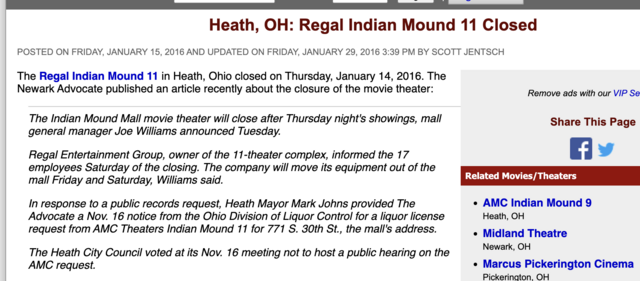 AMC Indian Mound Mall 9