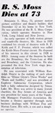 Theater Showman and More: B. S. Moss, R. I. P. (1951)