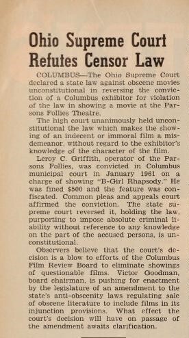 Ohio Census Law and the State Constitution (1963)