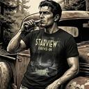 New StarView Drive In T Shirt Boulder Creek CA 