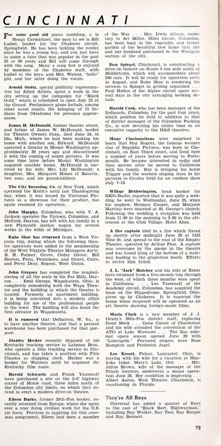 July 1947 News