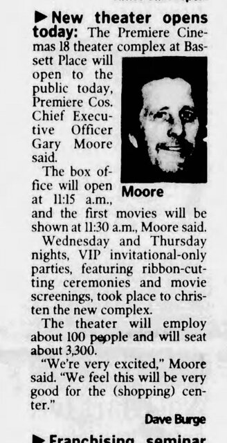 Premiere Cinema 18 at Bassett Place Mall