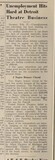 African American Theaters (1952) Closed Due to High Unemployment