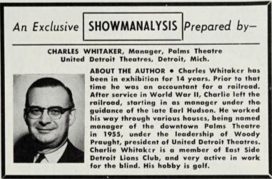 Theater Showman and More: Charles Whitaker (1960)