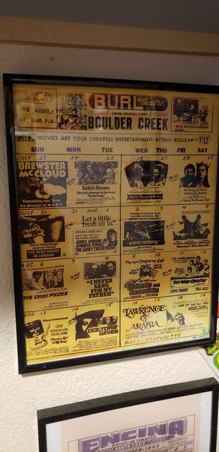 Burl Theatre Calendar Flyer