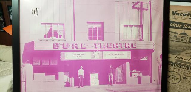Outside Burl Theatre Boulder Creek CA 