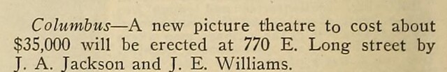 African American Theater Plans (1919)