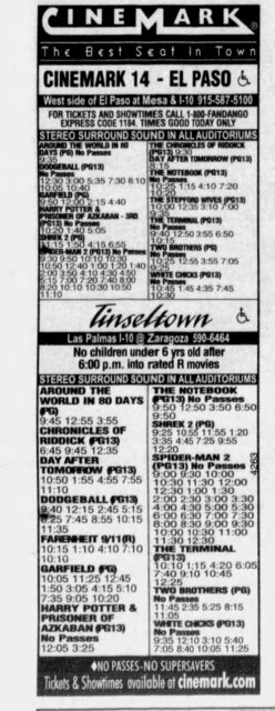 July 2, 2004 first week as 14 screen (no formal grand opening ad)