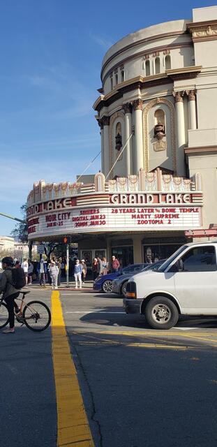 Grand Lake Theatre Huge Wrap Around Neon Marquee