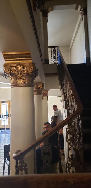 Stairs going Up To Former Varsity Loge Area 