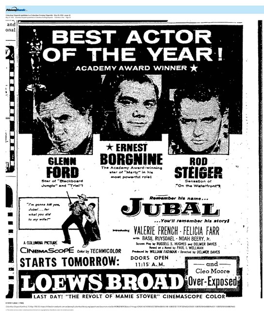 Glenn Ford--Number Five Box Office Star (1956)